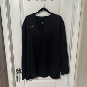 Nike Black Pullover with Gold Swoosh
